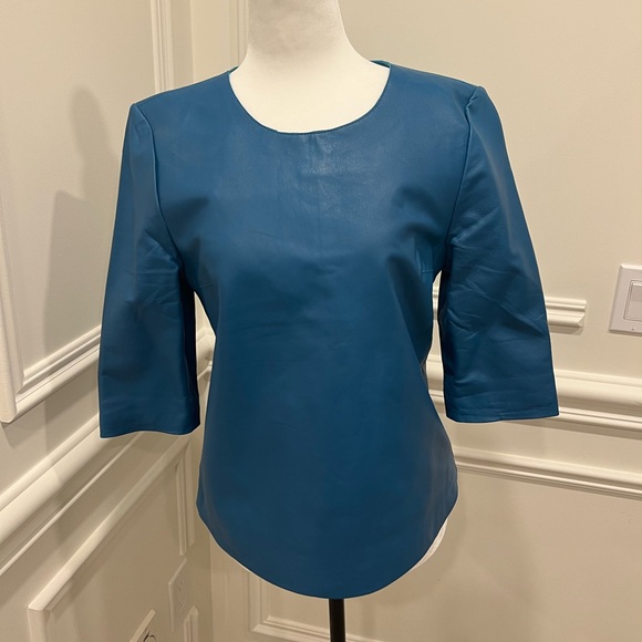 Iris & ink leather shirt bnwt - Picture 1 of 3